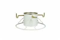 Yard Butler Santa's Helper 3'-6' Christmas Tree Stand Holiday Decor, White Perspective: Main