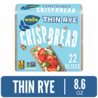 Wasa Thin Rye Wholesome Oven-Baked Non-GMO Crispbread Crackers