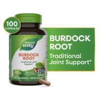 Nature's Way Burdock Root Traditional Joint Support Vegan Capsules 860 mg Per 2 Capsule Serving Perspective: Main