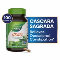 Nature’s Way Cascara Sagrada Bark Occasional Constipation Relief Capsules 270 mg Per Serving Perspective: Main