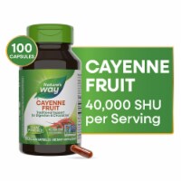 Nature's Way Cayenne Fruit Vegan Capsules 40000 SHU per Serving Perspective: Main