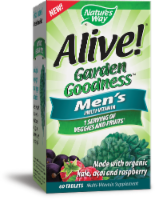 Nature's Way Alive! Garden Goodness Men's Multi-Vitamin Tablets