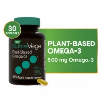 Nature's Way NutraVege Plant-Based Omega 3 Supplement Vegan Softgels 500 mg Per Serving Perspective: Main