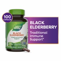 Nature's Way Black Elderberry With Elderberry And Elderflower Capsules 1150 mg Per 2 Capsule Serving Perspective: Main