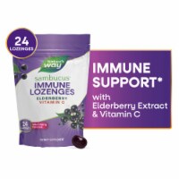 Nature's Way Sambucus Elderberry Wild Cherry Flavored Vitamin C Lozenges