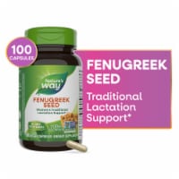 Nature's Way Fenugreek Seed Vegan Capsules 1130 mg Per 2 Capsule Serving Perspective: Main