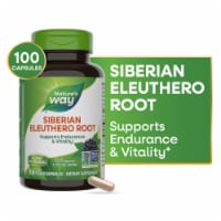 Nature's Way Siberian Eleuthero Root Vegan Capsules 1275 mg Per 3 Capsule Serving Perspective: Main