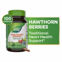 Nature's Way Hawthorn Berries Vegan Capsules 1080 mg Per 3 Capsule Serving Perspective: Main