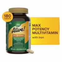 Nature's Way Alive! Max3 Potency Adult Complete Multivitamin With B Vitamins Tablets Perspective: Main
