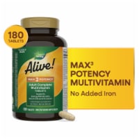 Nature's Way® Alive!® Iron-Free Multivitamin Max Potency Tablets 600mg