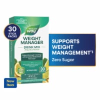 Nature's Way Weight Manager Drink Mix with Plant-Based Fiber Zesty Citrus Flavored Stick Packs Perspective: Main