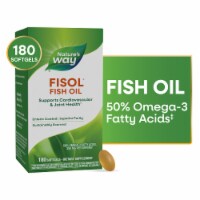 Nature's Way Fisol Fish Oil Mega Potency Omega-3s 50% EPA and DHA Enteric Coated Softgels Perspective: Main