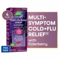 Nature's Way Cold + Flu Relief Elderberry Umcka Alpha CF Berry Flavored Syrup Perspective: Main