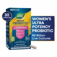 Nature's Way Fortify Optima Women's Probiotic 15 Strains Capsules 90 Billion Live Cultures Perspective: Main