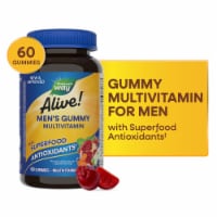 Nature's Way Alive! Men's Multivitamin with B Vitamins and Vitamins D3 C E Zinc Fruit Flavored Gummy Perspective: Main