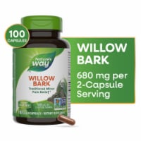 Nature's Way Willow Bark Traditional Minor Pain Relief Capsules 680 mg per 2 Capsule Serving Perspective: Main