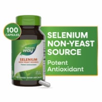 Nature's Way Selenium Non Yeast Source Potent Antioxidant Capsules 200 mcg Per Serving Perspective: Main