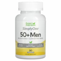 50+ Men’s Multivitamin by Super Nutrition - Vitamin & Mineral Blend with Supporting Herbs - Perspective: Main