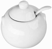 BIA Cordon Bleu Sugar Bowl with Spoon - White Perspective: Main