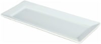 Dash of That™ Rimmed Rectangular Platter - White Perspective: Main