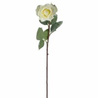Allstate 32606513 27 in. Long Stem Rose Artificial Floral Craft Pick Flowers, Cream White