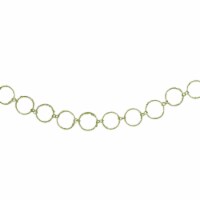 Allstate 5' x 1.75 Lime Green Glittered Round Ring Chain Artificial Christmas Garland -