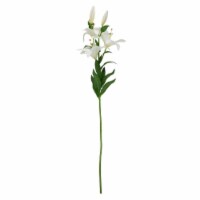 Allstate 35164042 28 in. Easter Lily Artificial Silk Floral Spray Flowers, White