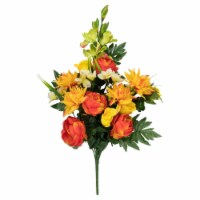 Allstate 34738925 27 in. Dahlia Peony & Rose Artificial Silk Floral Half Bouquet Flowers
