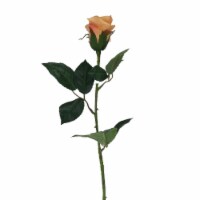CC Home Furnishings 21 Peach Colored Budding Rose Decorative Artificial Floral Craft Pick