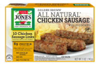 Jones Dairy Farm Golden Brown All Natural Chicken Sausage Links Perspective: Main