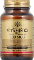 Solgar Natural Vitamin K2 MK-7 From Natto Extract Vegetable Capsules 100 mcg Perspective: Main