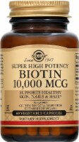 Solgar Super High Potency Biotin Vegetable Capsules 10000 MCG Perspective: Main