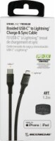 Scosche StrikeLine Premium Braided USB-C to Lightning Charge & Sync Cable - Black