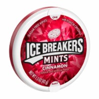 ICE BREAKERS Cinnamon Flavored Sugar Free Mints Puck Perspective: Main