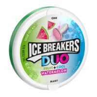 ICE BREAKERS Duo Fruit Plus Cool Watermelon Sugar Free Mints Tin