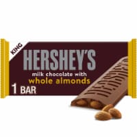 HERSHEY'S Milk Chocolate with Whole Almonds King Size Candy Bar