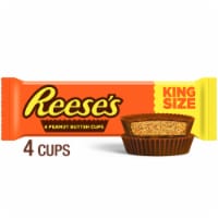 REESE'S Big Cup Milk Chocolate King Size Peanut Butter Cups, Candy Packs,  2.8 oz (16 Count)