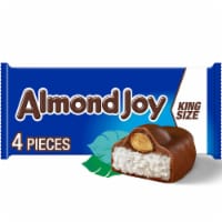 ALMOND JOY Coconut and Almond Chocolate King Size Candy Bars