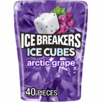 ICE BREAKERS ICE CUBES Arctic Grape Sugar Free Chewing Gum Bottle