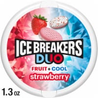 ICE BREAKERS DUO Strawberry Flavored Sugar Free Breath Mints Tin