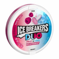ICE BREAKERS Duo Fruit Plus Cool Raspberry Sugar Free Mints Tin