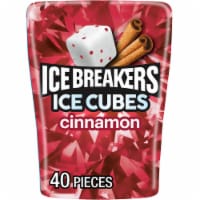 ICE BREAKERS Ice Cubes Cinnamon Sugar Free Chewing Gum Bottle Perspective: Main