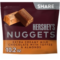 HERSHEY'S NUGGETS Milk Chocolate Toffee and Almonds Candy Share Pack Perspective: Main