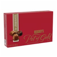 Hershey's Pot of Gold Premium Collection Assorted Milk and Dark Chocolates Valentine Candy Perspective: Main