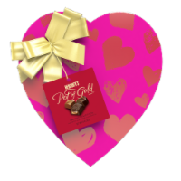 Hershey's Pot of Gold Premium Collection Assorted Milk and Dark Chocolates Heart Box Perspective: Main