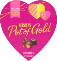 Hershey's Pot of Gold Assorted Pink Heart Box of Chocolates Valentine Candy Perspective: Main