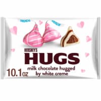 HERSHEY'S HUGS Milk Chocolate and White Creme Valentine Candy Bag Perspective: Main