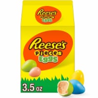 REESE'S PIECES Peanut Butter in a Crunchy Shell Eggs Easter Candy Carton Perspective: Main