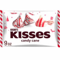 HERSHEY'S KISSES Candy Cane Flavored Christmas Candy Bag