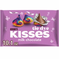HERSHEY'S KISSES Milk Chocolate Tie Dye Easter Candy Bag Perspective: Main